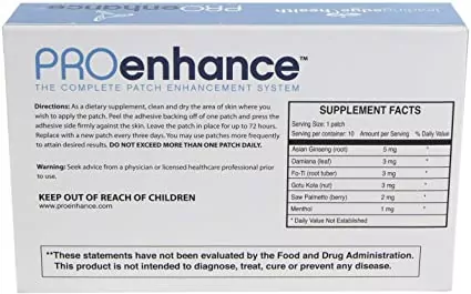 Proenahnce patch male enhancement